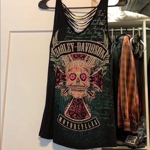 Harley-Davidson Skull Bling Tank